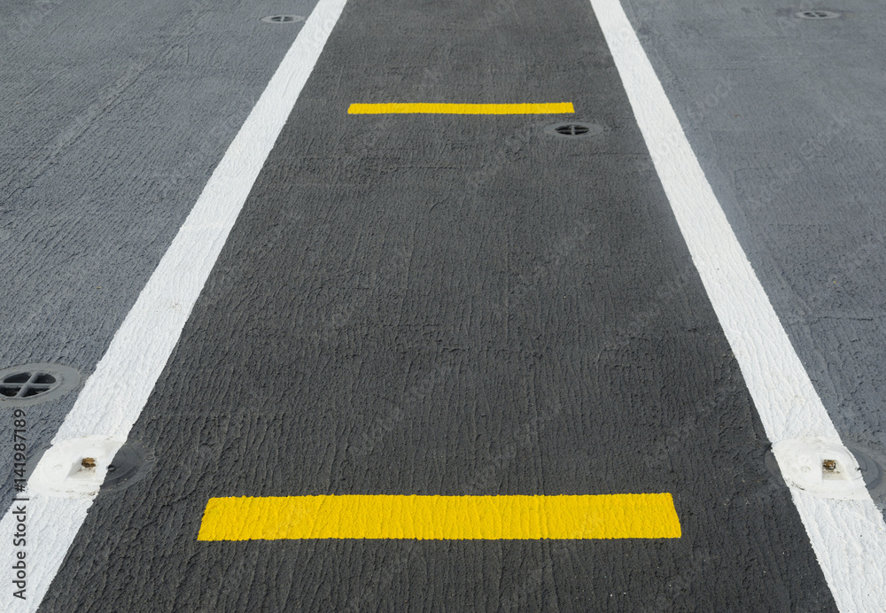 Runway on an Aircraft Carrier