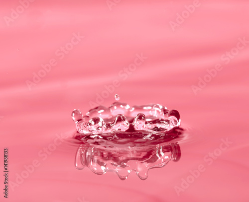 blue water splash macro clo...