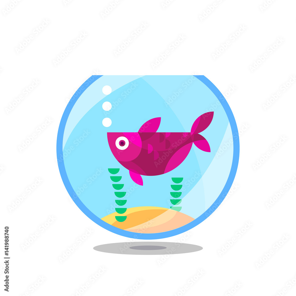 Vector goldfish, aquarium, fish, icon, logo, design, symbol, pet store