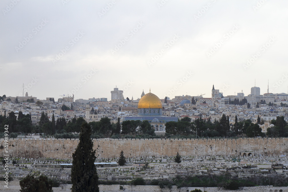 View of Jerusalem from the Mount Of Olives - Israel