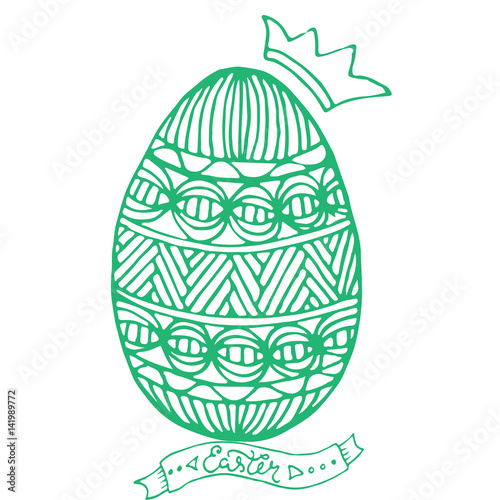 Happy Easter egg for greeti...