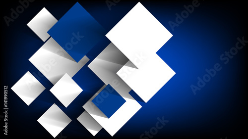 Abstract blue Squares Background