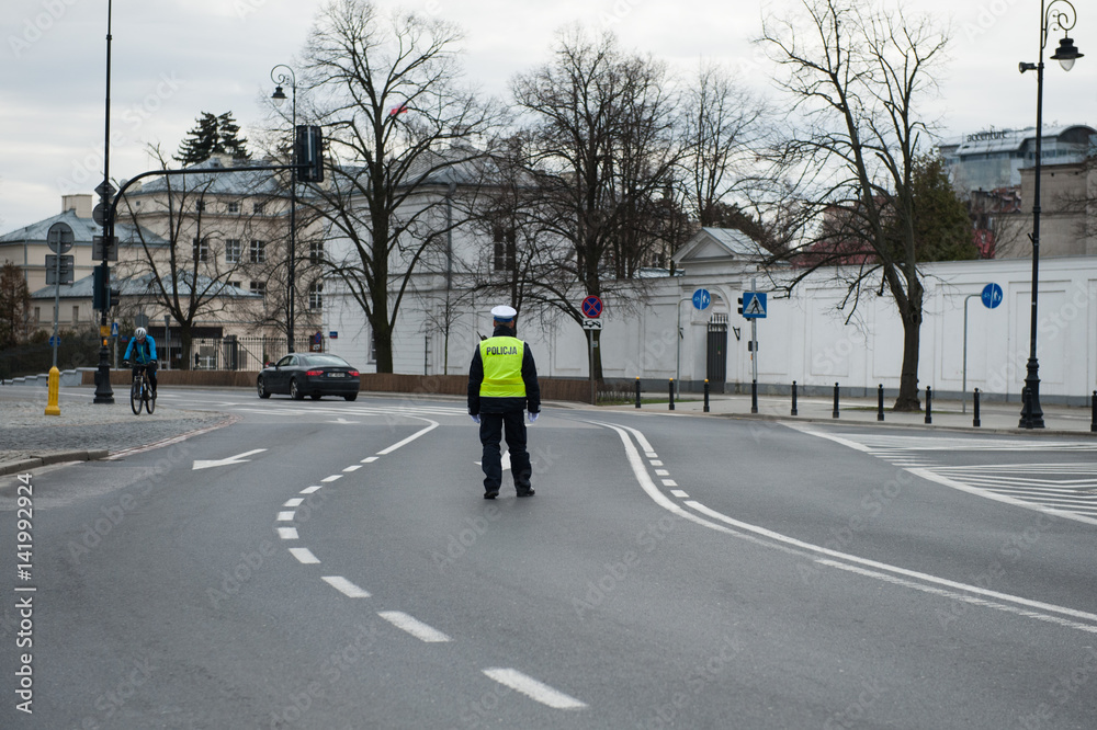 Policjant na ulicy