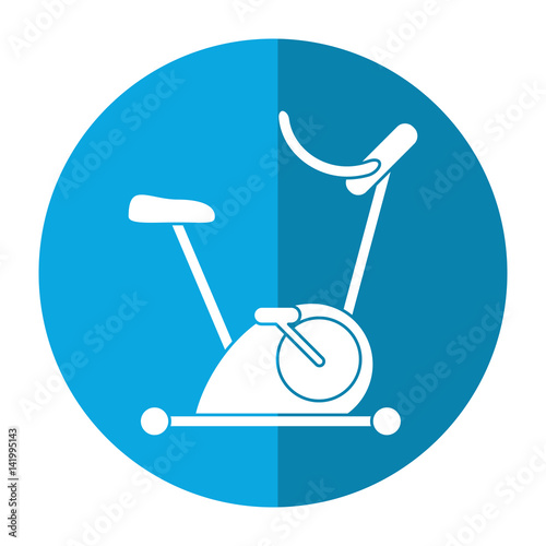 bicycle static exercise training icon vector illustration eps 10