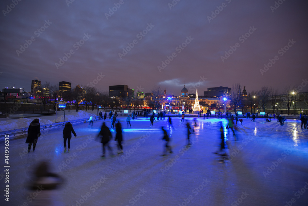 Obraz premium Skating in Montreal