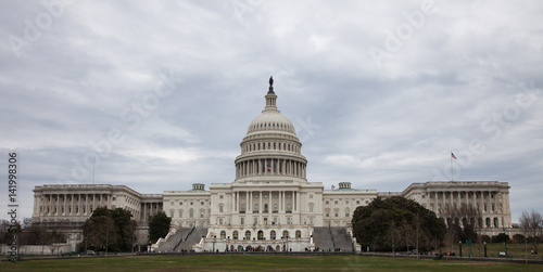 The mall side of the Capitol Building in Washington, DC