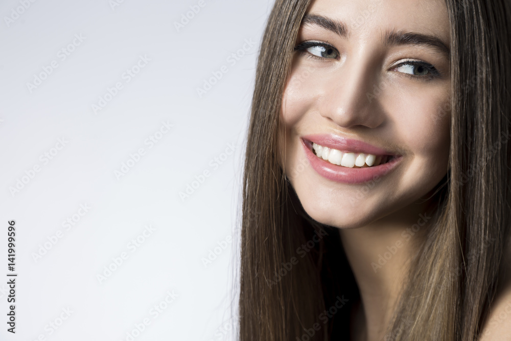 Close up of a laughing woman