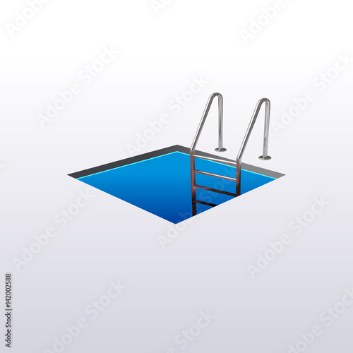 Ladder down the square hole hatch