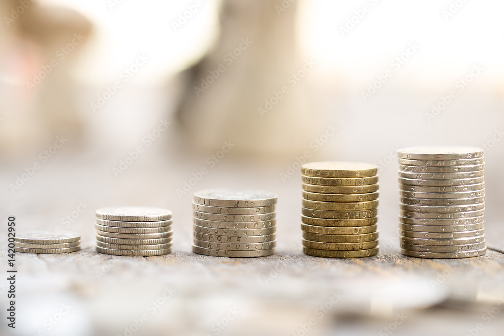 Coins stack Coins stack