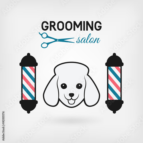 pet grooming salon logo design