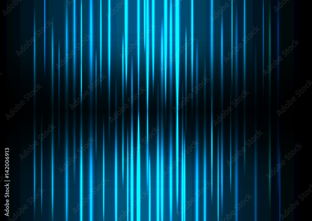 blue wave abstract background, digital technology data backdrop, music wave, sound wave, vector illustration