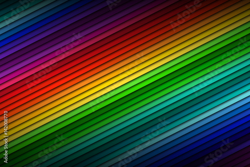 Abstract color palette background, color thin diagonal lines, vector illustration © kurkalukas