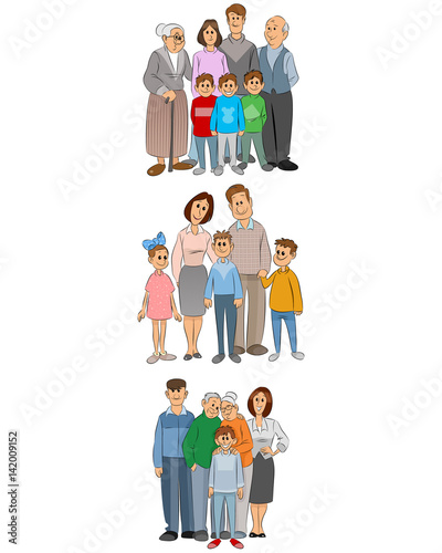 Three familly set