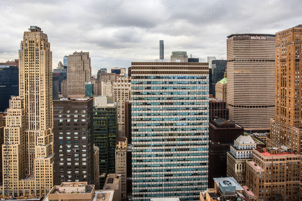 New York City Manhattan aerial view
