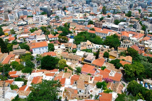 The rooftops of the Athen, Greece