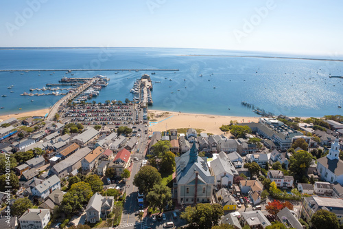 Cape Cod seashore, viewed from Pilgrim Monument, Massachusetts photo