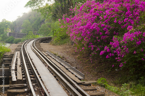 The Death Railway or The Thailand-Burma railway on World War II photo