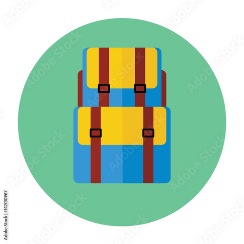  backback flat icon