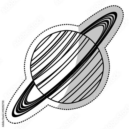 saturn planet astronomy image vector illustration eps 10