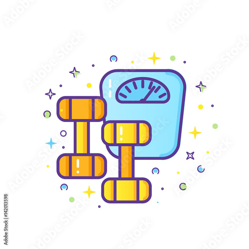 Healthy lifestyle banner concept.