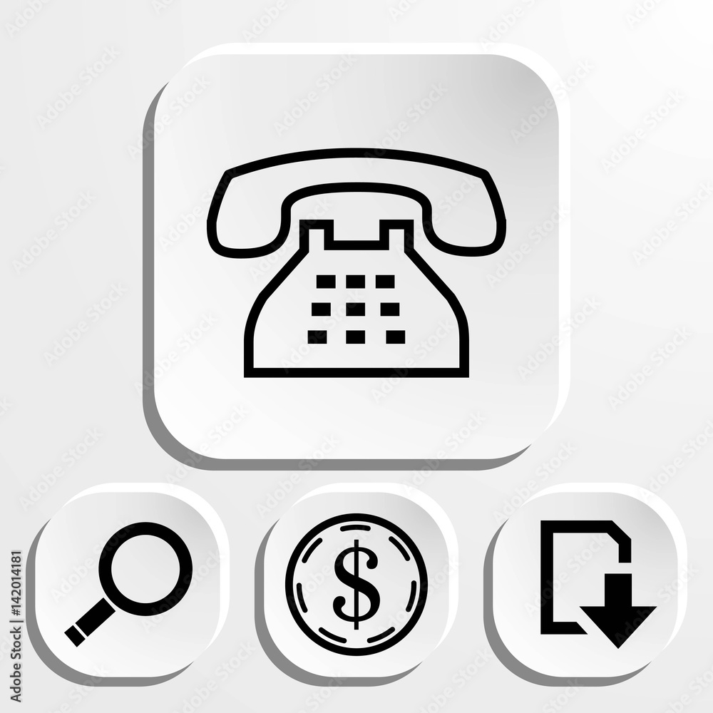 phone icon stock vector illustration flat design phone icon stock vector illustration flat design