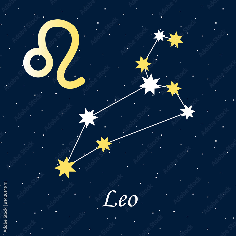 constellation Leo zodiac horoscope astrology stars night ...