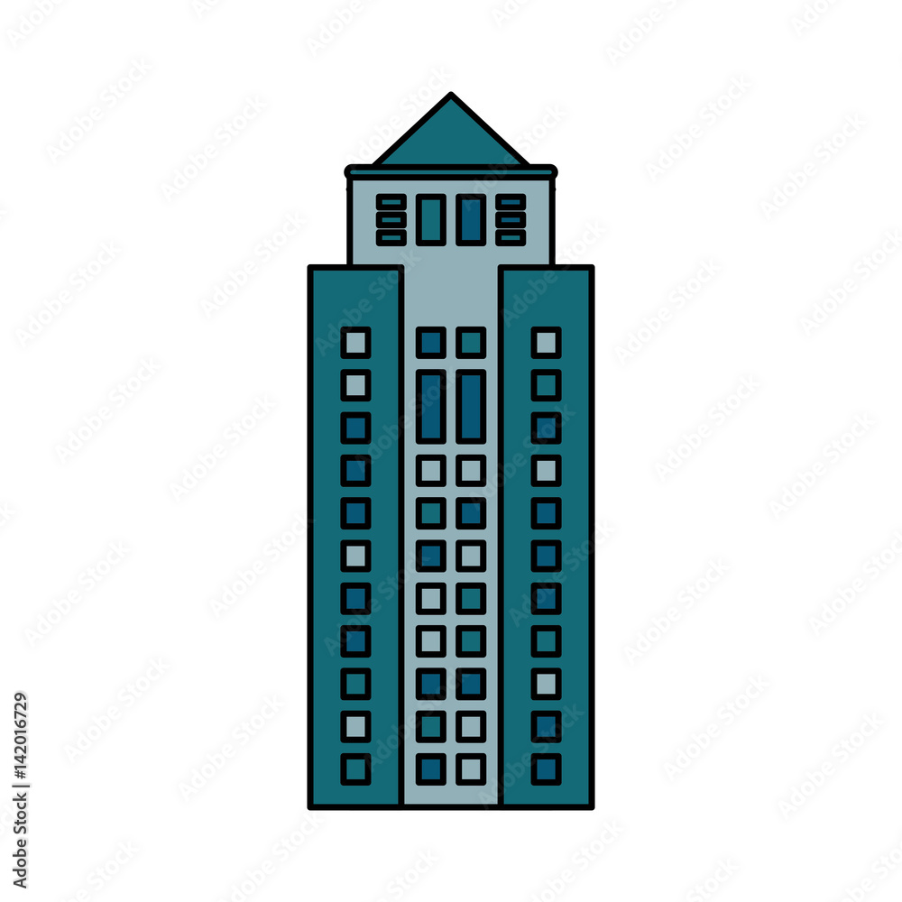 building cityspace skyscraper image vector illustration eps 10