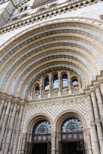 Entrance to Natural History Museum in London, United Kingdom