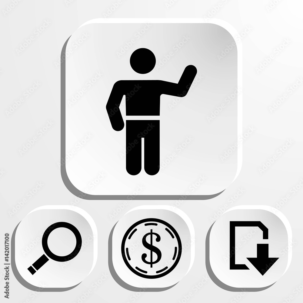 man icon stock vector illustration flat design man icon stock vector illustration flat design