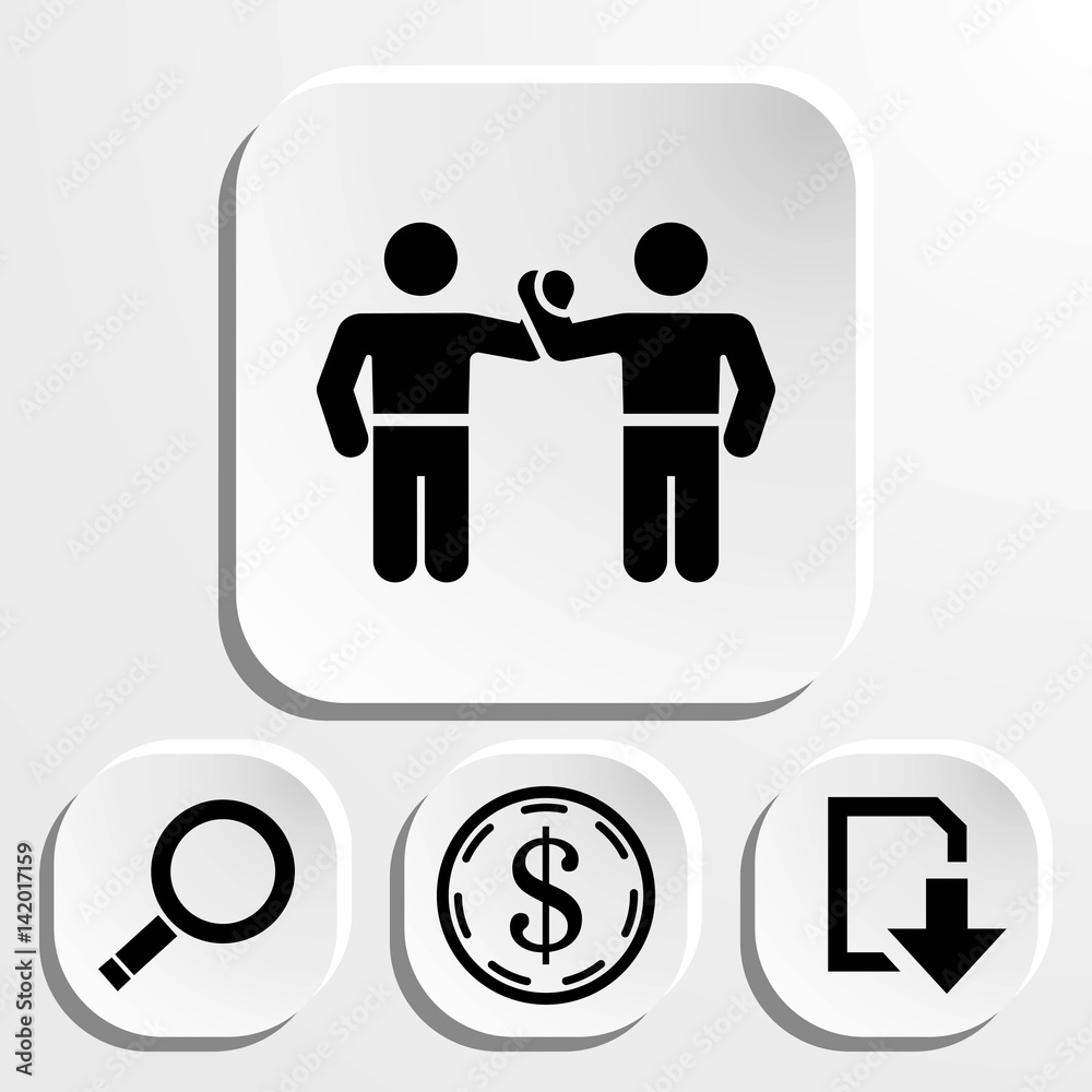 greeting icon stock vector illustration flat design greeting icon stock vector illustration flat design