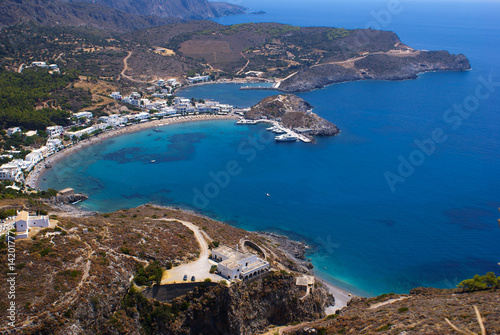 Panoramic view on Kythera island  Greece