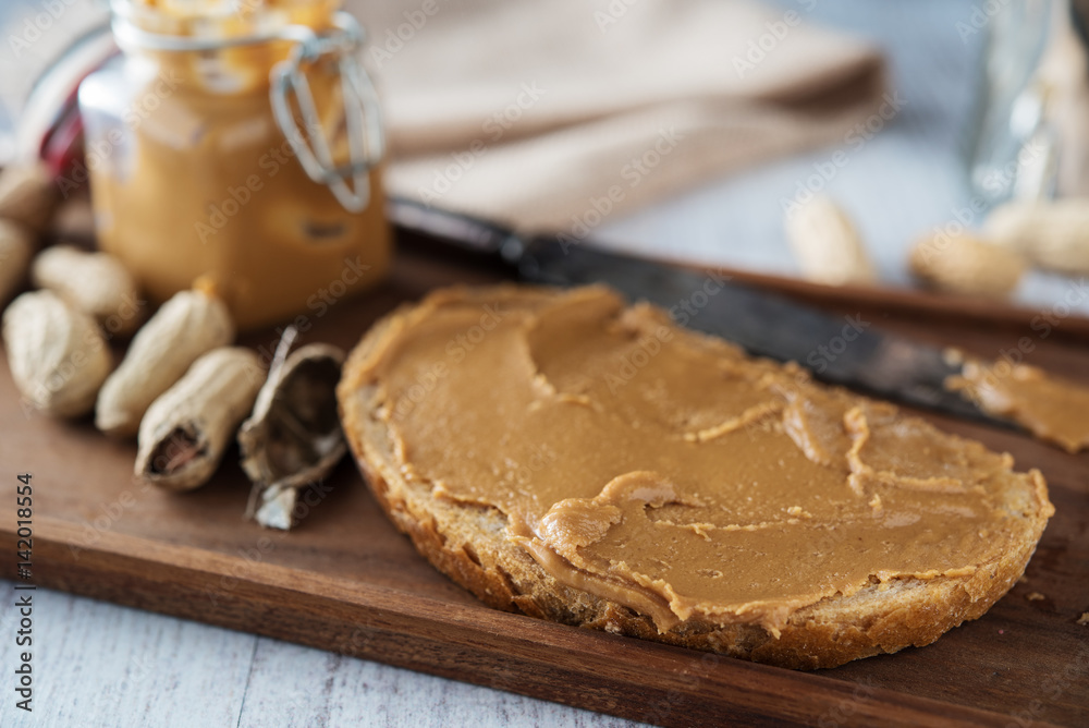 Peanut butter sandwiches food background Peanut butter sandwiches food background