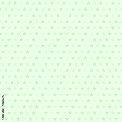 Green striped star pattern. Seamless vector background