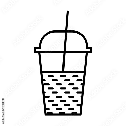 milkshake outline icon