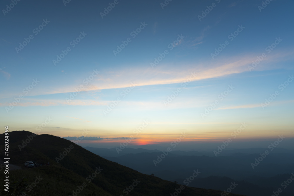 Obraz premium view of natural resource in tropical rain forest, Khao Yai National Park, Thailand