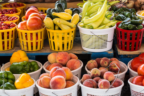 Fruits and Vegetables For Sale at Farmers Market