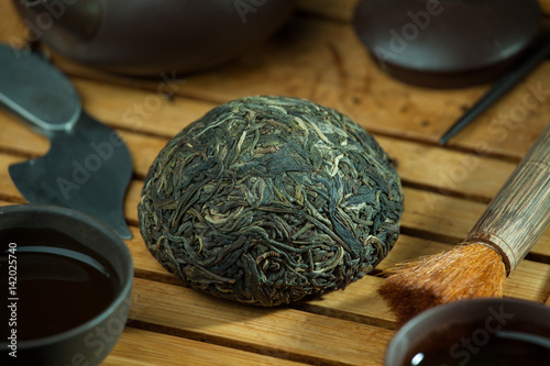 chinese shen puer tea photo