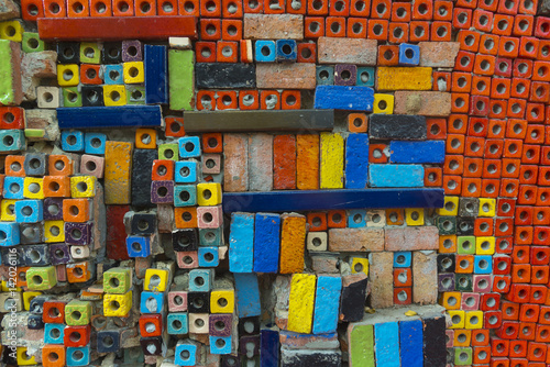 Colorful of ceramic tiles o...
