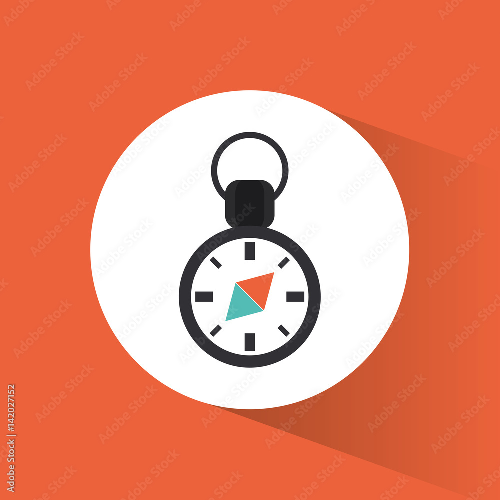 Fototapeta premium compass navigation location vacation travel vector illustration eps 10