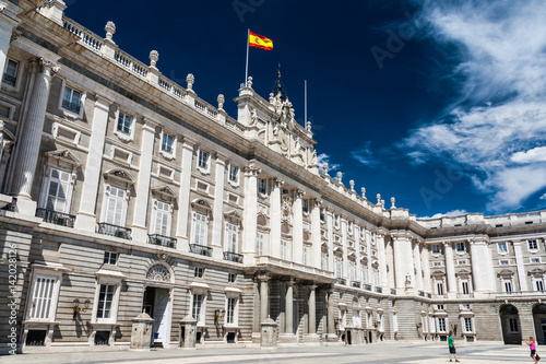 Spanish royal palace in Madrid