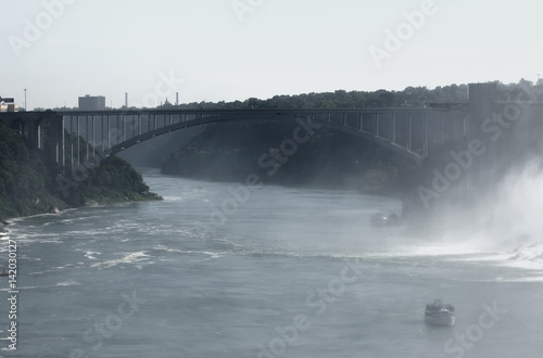 Going under the mist. Niagara Falls