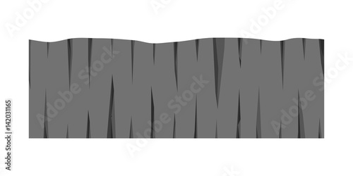 Cross section ground slice isolated some piece nature outdoor ecology underground and freestanding render garden natural geologist earth vector illustration.