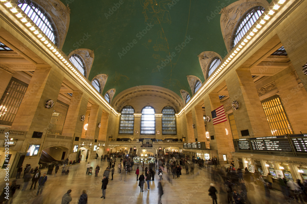 NEW YORK CITY, NY - Jan 1. Grand Central is the second busiest station of the New York City Subway system with 42,002,971 passengers in 2009. January 1, 2011 in Manhattan, New York City.