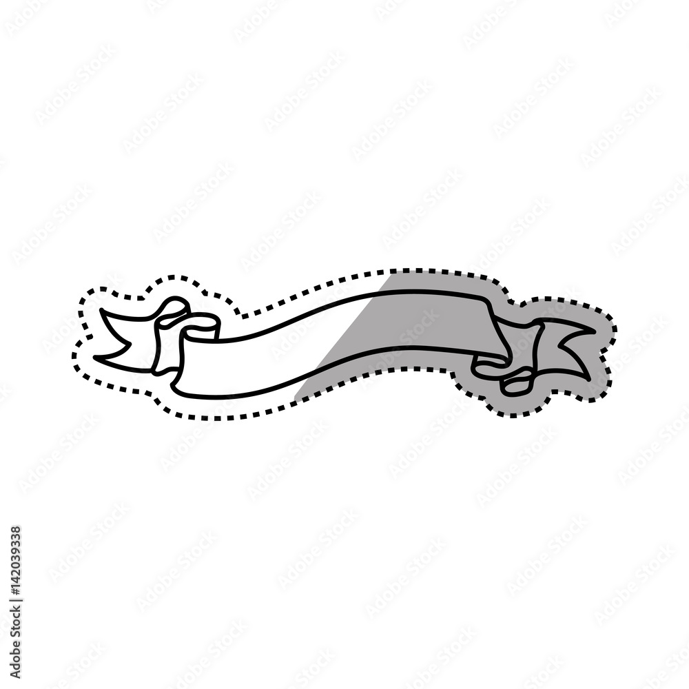 Decorative banner emblem icon vector illustration graphic design Decorative banner emblem icon vector illustration graphic design