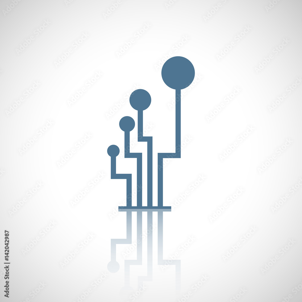 Abstract technology element with reflect. Electronics. Abstract technology element with reflect. Electronics.