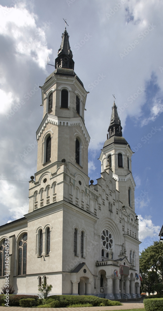 Basilica of Heart of Jesus in Augustow. Poland