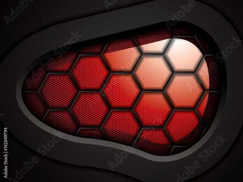 Abstract car headlight