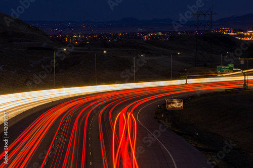 Night Traffic in Lakewood, Colorado
