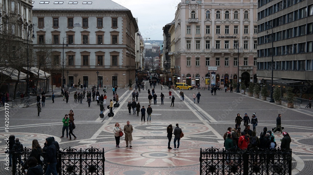 Naklejka premium St Stephen`s Sqaure in Budapest