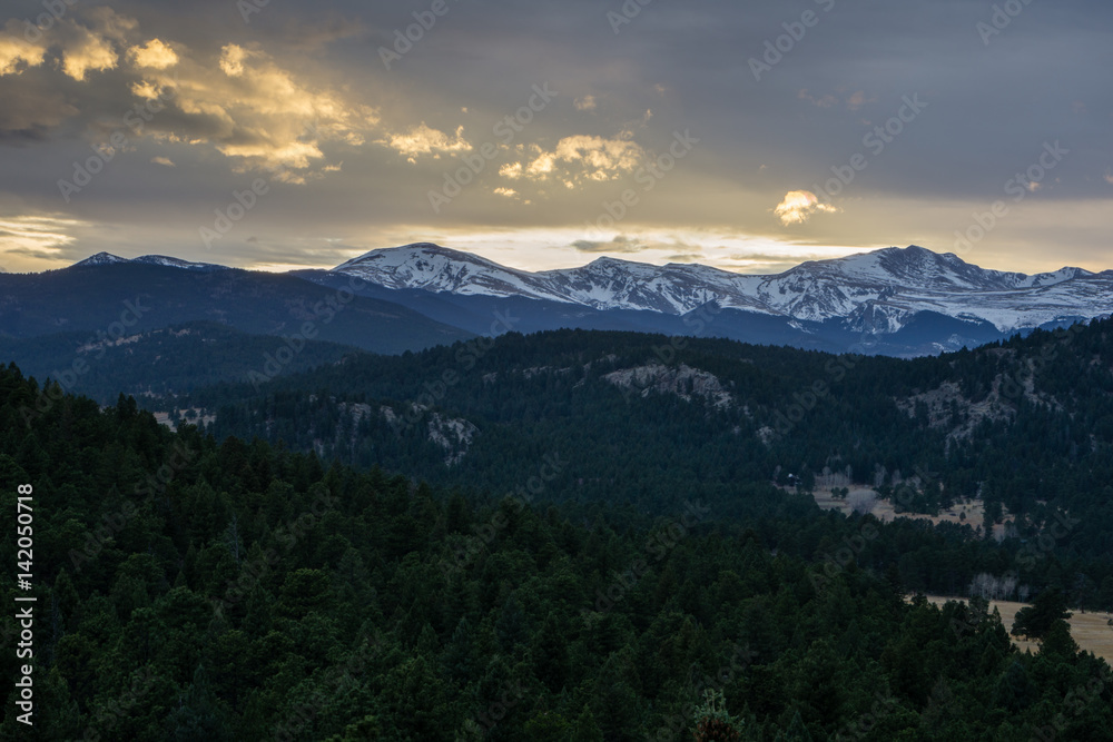 Sunset Over The Continental Divide